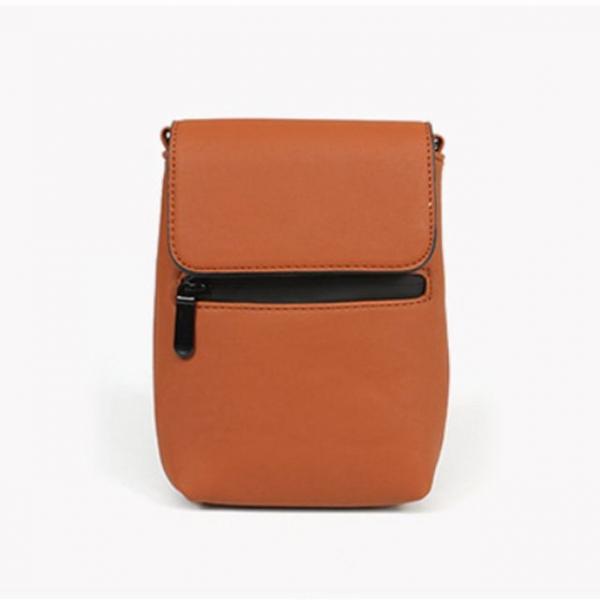 캐주얼 휴대폰 가방 미니 크로스 여행 슬링백 브라운