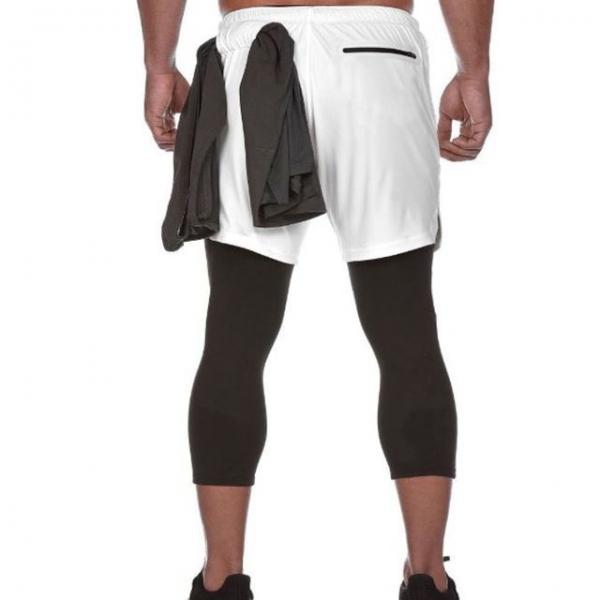 남성 스포츠 반바지 레깅스 포함 트레이닝 반바지