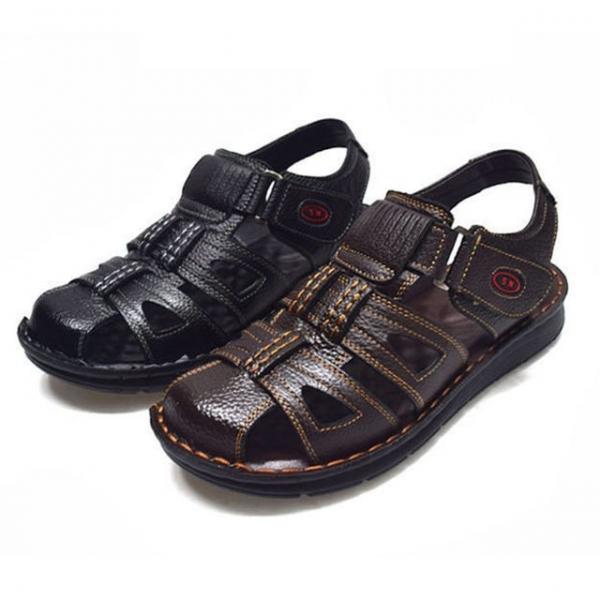 남성 통가죽 샌들 정장 캐주얼 여름 신발 슬리퍼 샌달