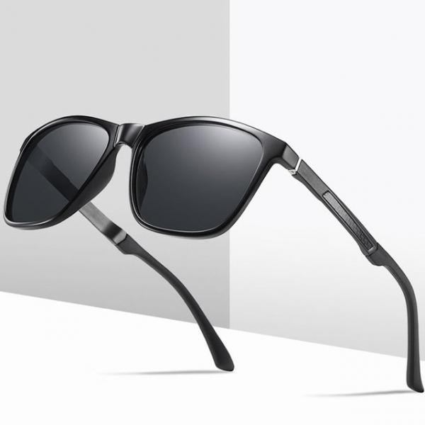남자 가벼운 운전 낚시 편광 선글라스 블랙스모크