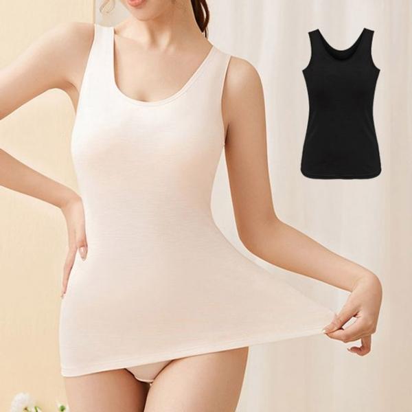 인견 뱀부슬라브 런닝브라 나시 여성 캡내장 브라탑