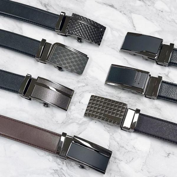 플럼도트 국산 소가죽 자동벨트 남성벨트 남자벨트