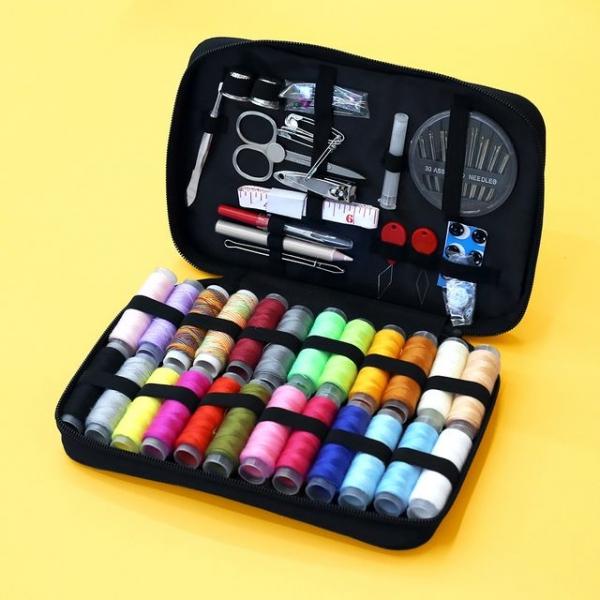 스토리빙 반짇고리함 세트 98P 휴대용 실바늘