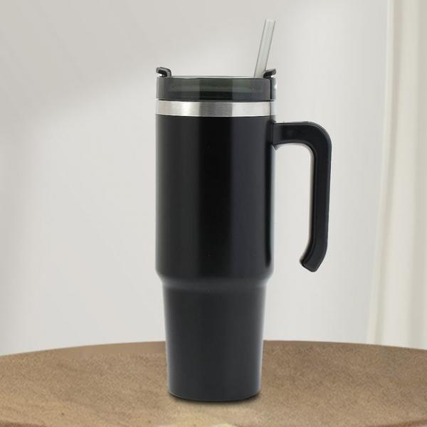 써머원 보온 보냉 텀블러 대용량 자동차 컵 블랙