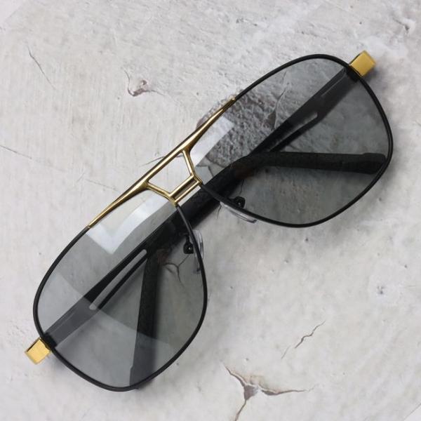 초경량 변색렌즈 남성 보잉 편광 선글라스 골드블랙