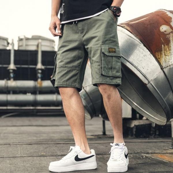 남자반바지 5부 카고바지 여름 허리밴딩 포켓팬츠 3색