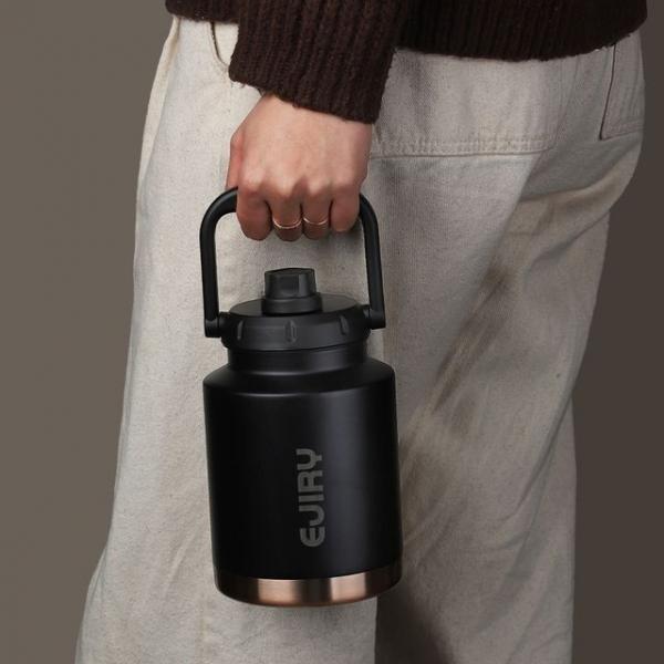 보온보냉 휴대용 텀블러 1L 스텐 워터저그 브론즈골드