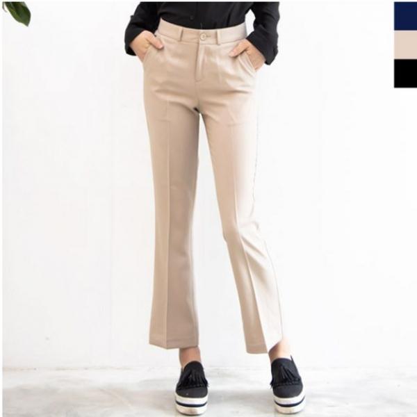 여성 기본 슬랙스 구김방지 원단 부츠컷 슬랙스