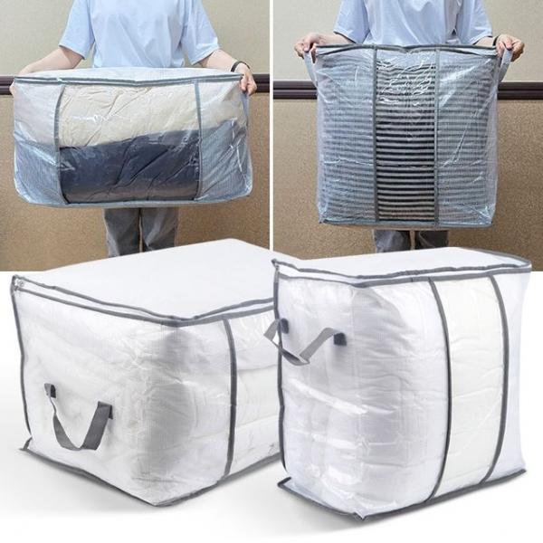 PVC 투명 이불 보관커버 가방 정리 보관가방 겨울옷