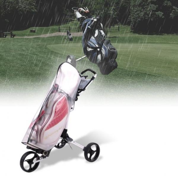 골프 스탠드백 비닐 방수 커버 캐디 가방 투명 덮게