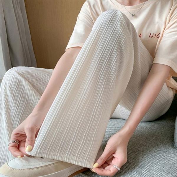 여성 여름 냉감 플 밴딩팬츠 1P 쿨링 주름바지