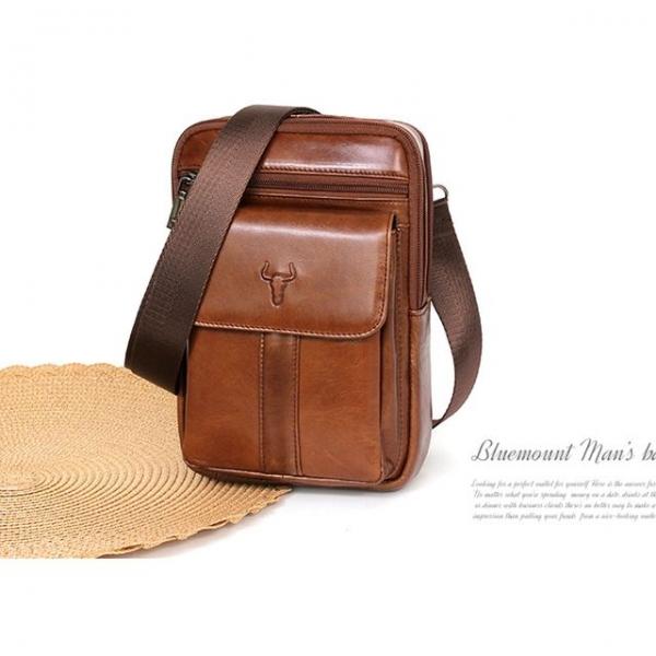 BM38 가죽크로스백 슬링백 남성 출퇴근 서류 메신저백