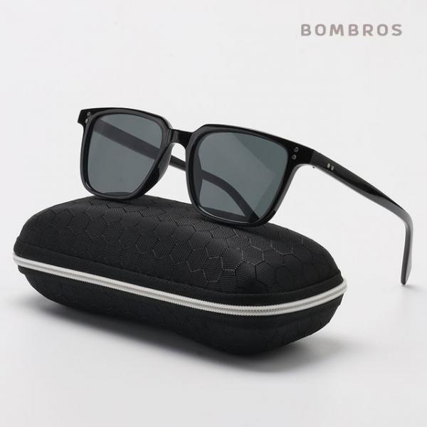 봄브로스 남성 패션 선글라스 레트로 뿔테