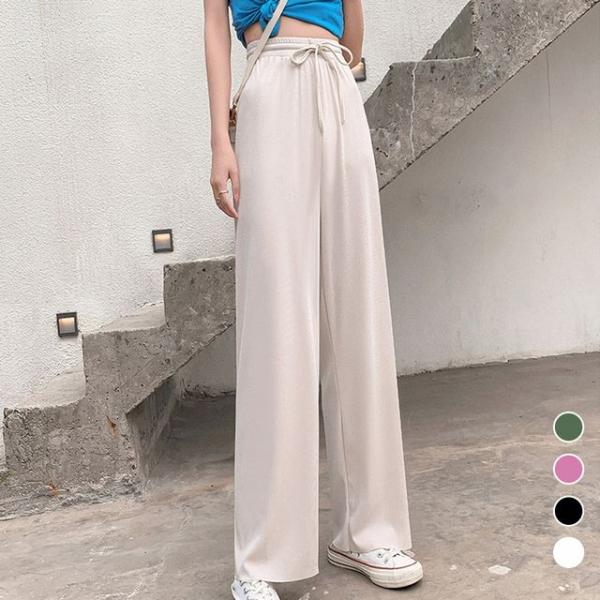 여성 냉감 롱 골지 팬츠