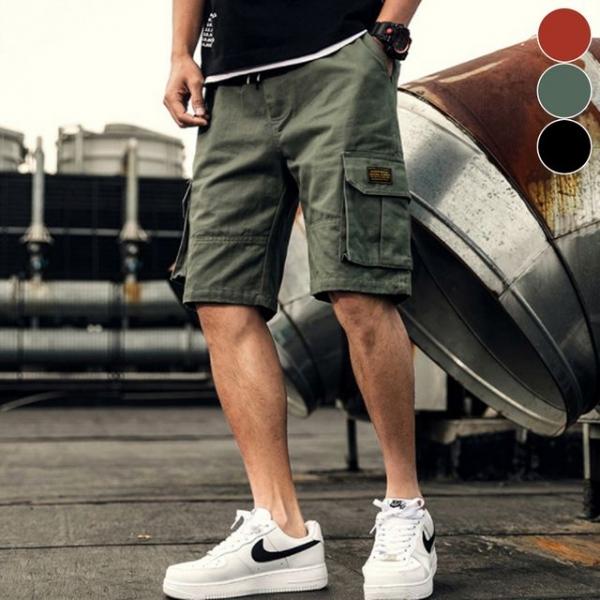 남자 카고 반바지 숏 팬츠 5부 건빵 포켓 여름바지