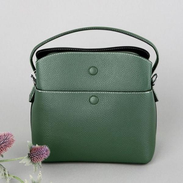 여성 캐주얼 소가죽 토트백 크로스백 올리브색 가방