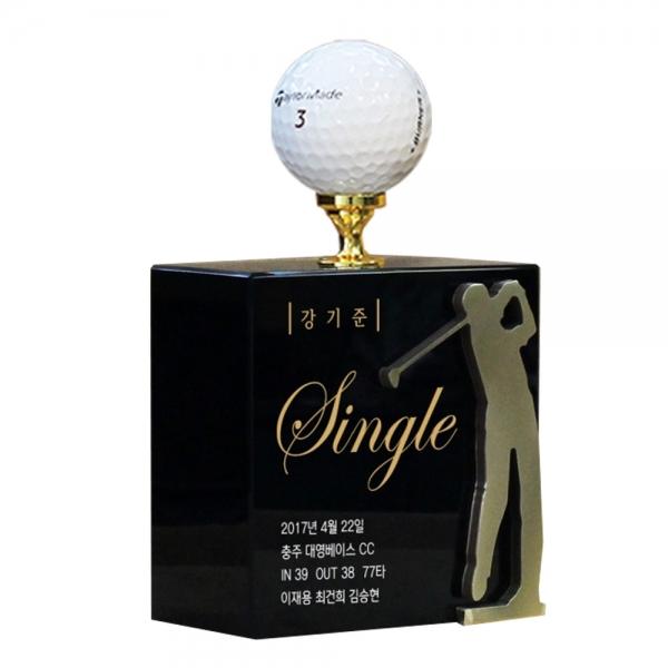 남자골퍼 볼탑 싱글패 SSC22 금속커팅 골프트로피