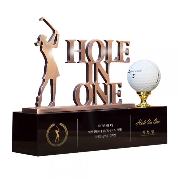 홀인원여성 SSC07 브론즈 커팅 골프트로피 홀인원패