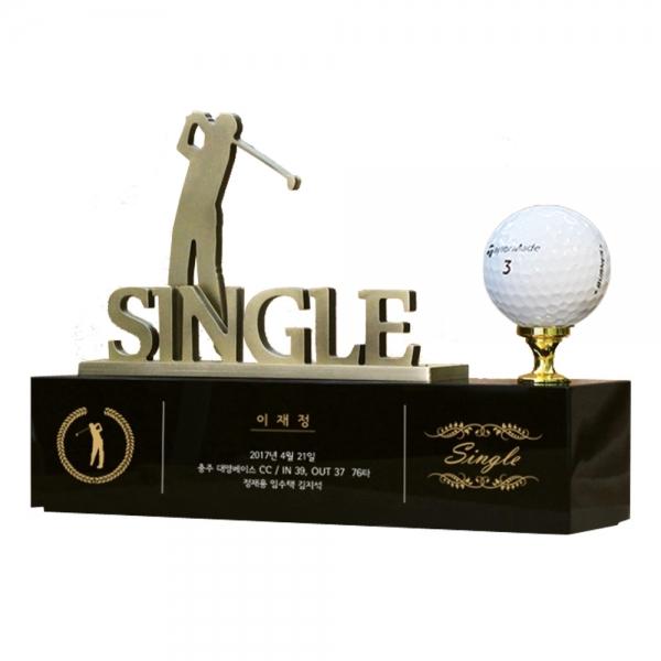 싱글패 남성 SSC06 금속 커팅 골프트로피 기념패