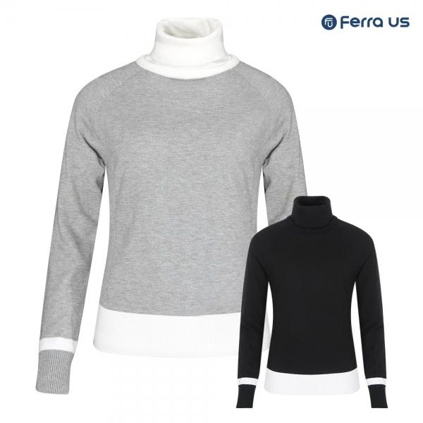 페라어스 여성 골프 탈착 방풍 라운드 니트셔츠 ATW4JE5220