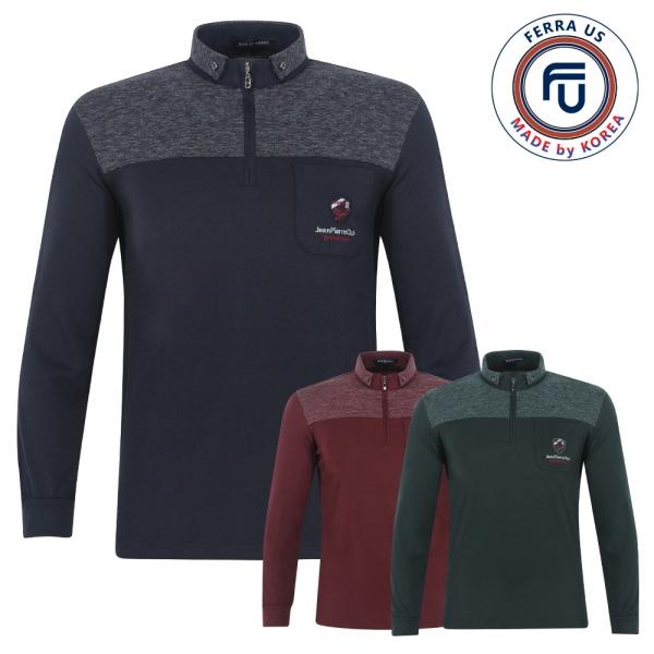 페라어스 국산 남성 투톤 하프집업 골프셔츠 CTF4AJ2484