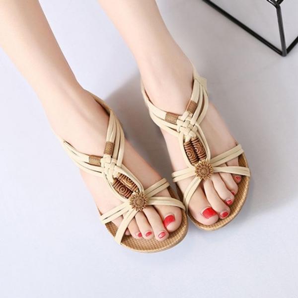 여성 트렌드한 뒷밴딩 스트랩 샌들