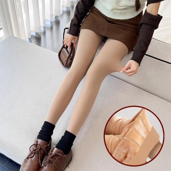 겨울 보온 학생 여성 직장인 발목 레깅스 밴딩 기모 융털 압박 팬티 스타킹 타이즈