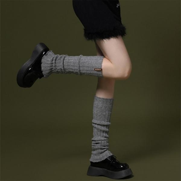 GOLOV EJOY 니트 레그워머 기모 방한 발토시 겨울 양말 요가 필라테스 코디 니삭스