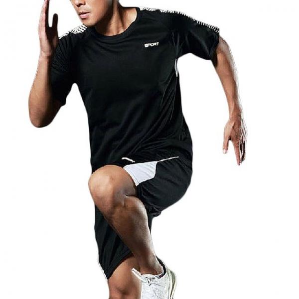 남자 반팔 스포츠 운동복 트레이닝복 세트 체육복