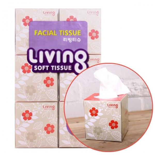 리빙각티슈(100매x6)
