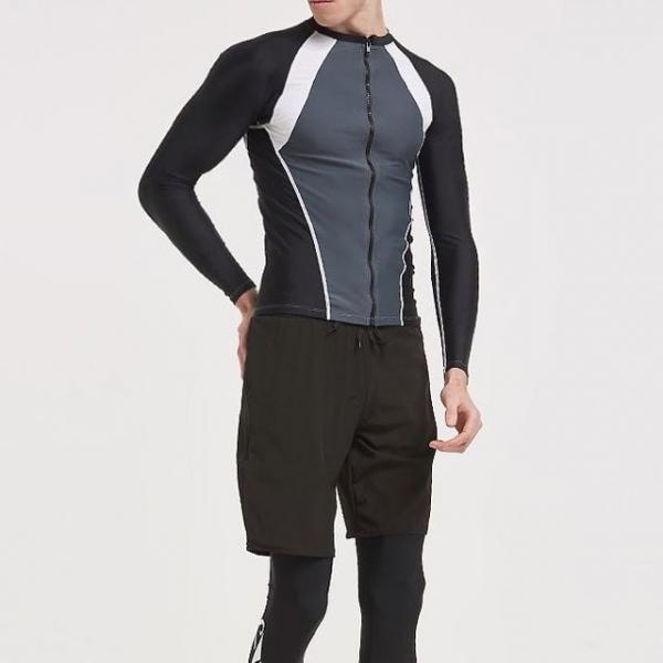 남성 배색 래드세트 1P 3피스 수영복 비치웨어