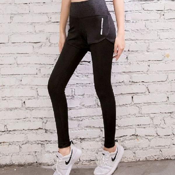 여성 레깅스 반바지 일체형 하의 운동복 요가복 팬츠