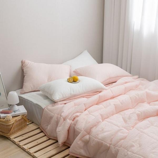 J리빙 퓨 간절기이불 SS 핑크 단품