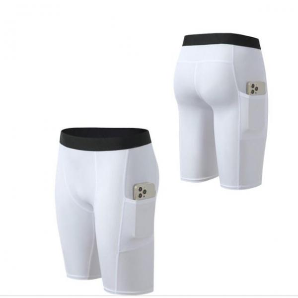 활동하기 유용한 스포티한핏 남성 포켓 반바지 레깅스