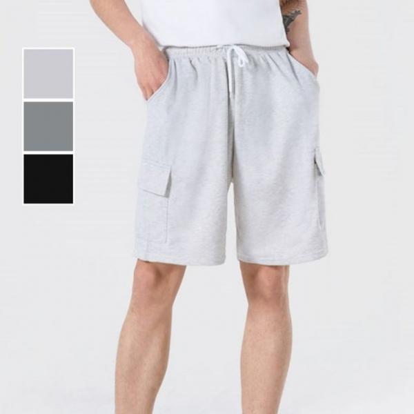 남성 신축성 좋고 부드러운 소재 카고 주머니 반바지