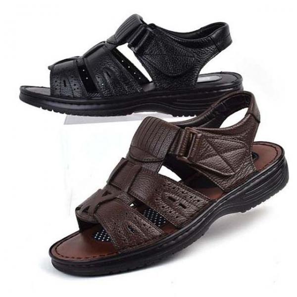남성 가죽샌들 편한 착화감 캐주얼 여름신발 남자샌달