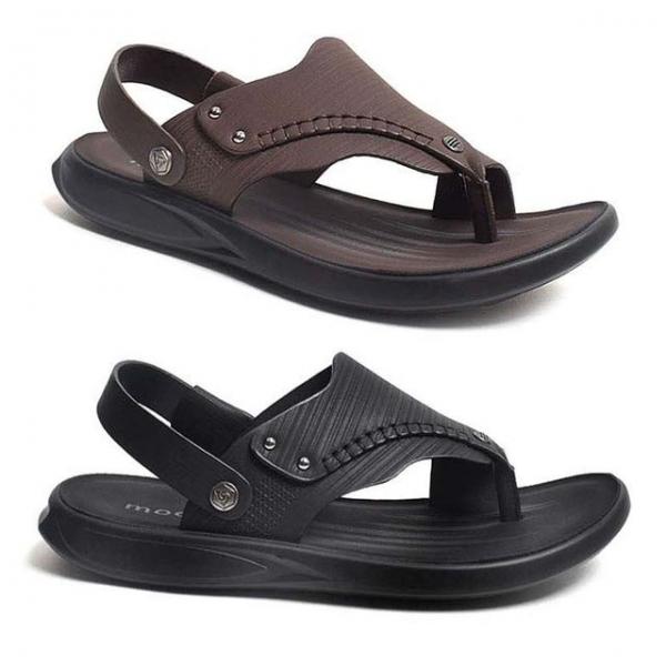 남성 쿠션 쪼리 가죽샌들 슬리퍼 스트랩샌달 여름신발