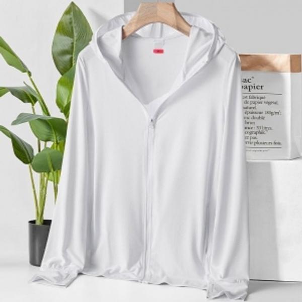 썸머룩 여성 자외선차단 후드집업(M) 화이트 후드점퍼