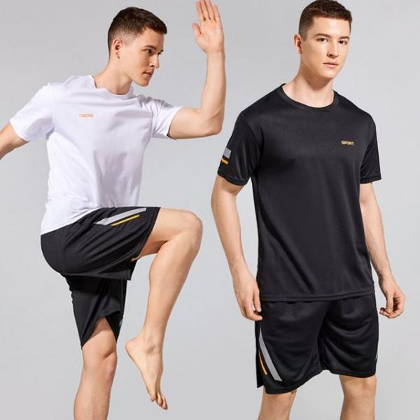 스포츠 운동복 셋트 남자 반팔 티셔츠 반바지