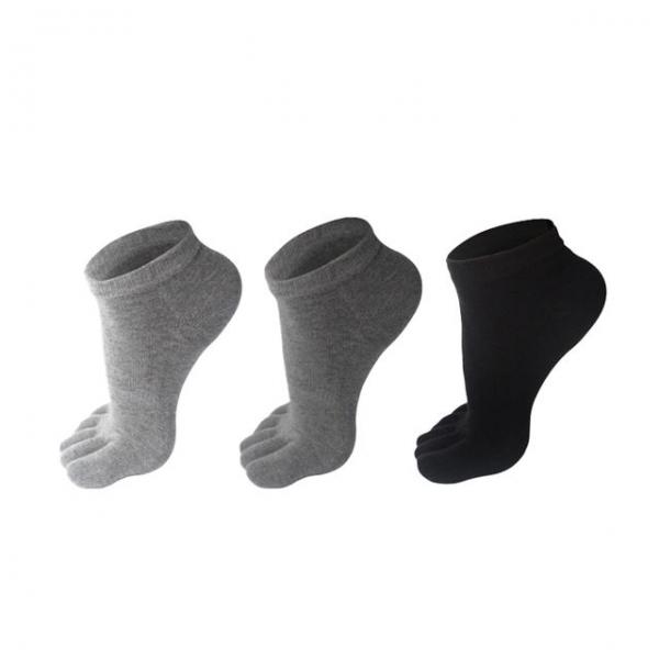 남성용 면백 무지 발가락 단목양말 1켤레