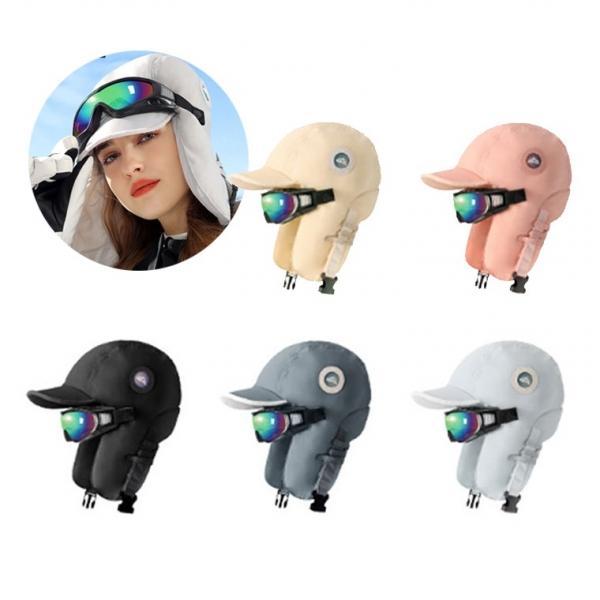 GOLOV 스키장 부착식 고글 레이업캡 스키 보드 방한 모자
