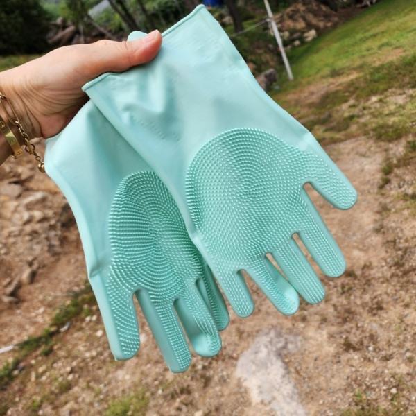 개 고양이 목욕 털갈이장갑 실리콘 고무장갑 양손세트