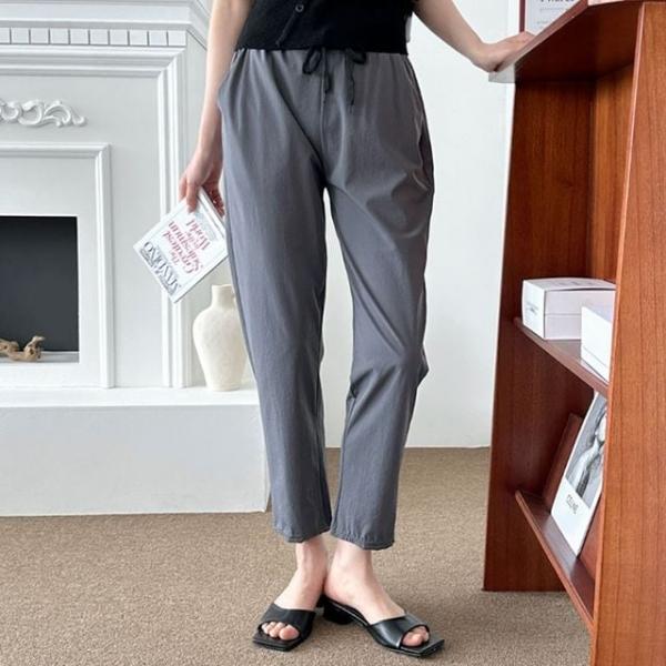여성 여름 배기팬츠 편한 직장인 작업 출근