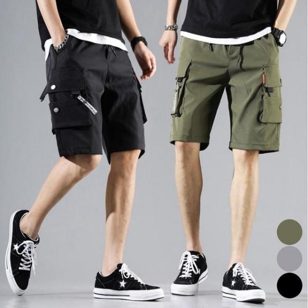 남자 카고 주머니 반바지 허리 고무줄 편한 여름 팬츠