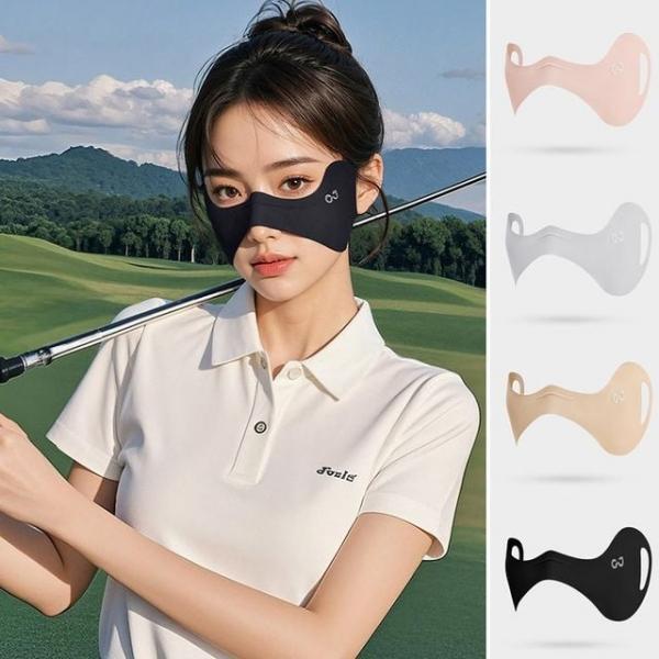 여자 야외 외출 아웃도어 골프 등산 필드 날개형 하프 마스크