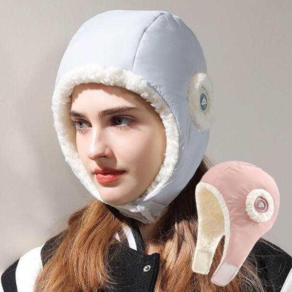 복실 이어커버 패딩모자 사이즈조절 프리사이즈 방한모자