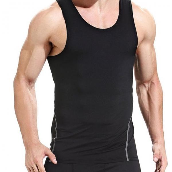 남성 근육 라인 신축성 좋은 베이직 라인 민소매티