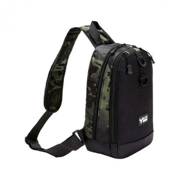 밀리터리 남성슬링백 방수 힙색 캐주얼 카모 슬링백