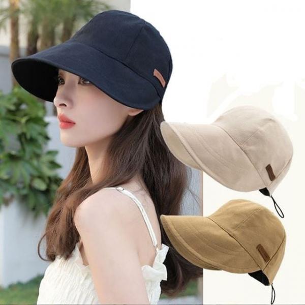 여성 패션모자 골프캡 등산 휴가 스트링 조절 보닛햇