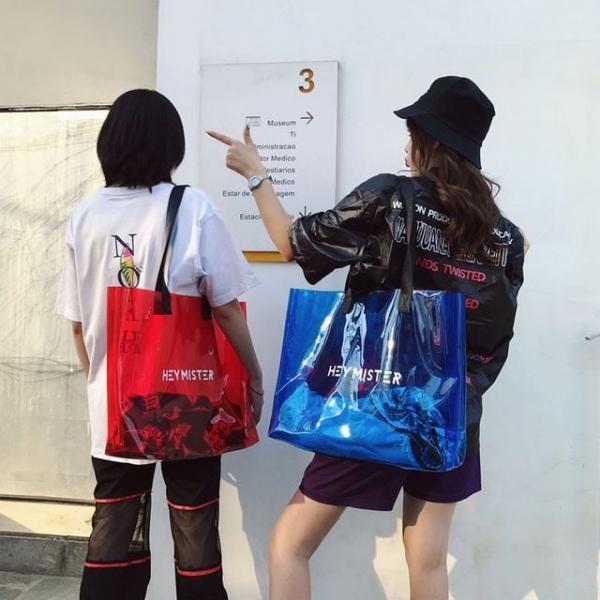 투명 젤리 에코백 가방 젤리백 에코가방 OLG063